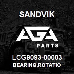 LCG9093-00003 Sandvik BEARING,ROTATIO | AGA Parts