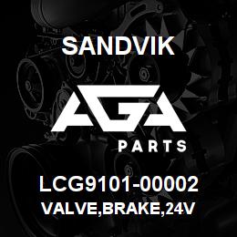 LCG9101-00002 Sandvik VALVE,BRAKE,24V | AGA Parts