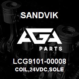 LCG9101-00008 Sandvik COIL,24VDC,SOLE | AGA Parts
