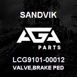LCG9101-00012 Sandvik VALVE,BRAKE PED | AGA Parts
