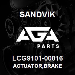 LCG9101-00016 Sandvik ACTUATOR,BRAKE | AGA Parts
