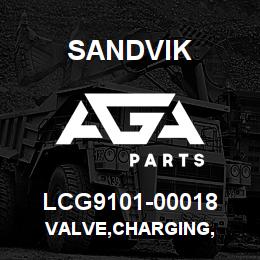 LCG9101-00018 Sandvik VALVE,CHARGING, | AGA Parts