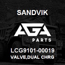 LCG9101-00019 Sandvik VALVE,DUAL CHRG | AGA Parts