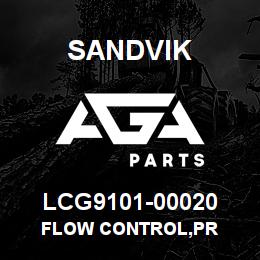 LCG9101-00020 Sandvik FLOW CONTROL,PR | AGA Parts