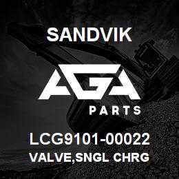 LCG9101-00022 Sandvik VALVE,SNGL CHRG | AGA Parts