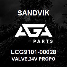 LCG9101-00028 Sandvik VALVE,24V PROPO | AGA Parts