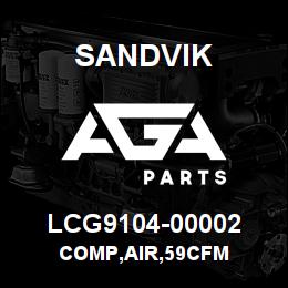 LCG9104-00002 Sandvik COMP,AIR,59CFM | AGA Parts