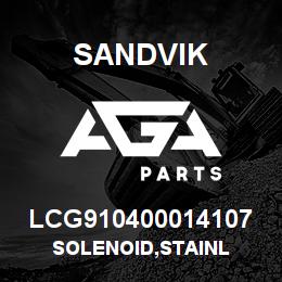 LCG910400014107 Sandvik SOLENOID,STAINL | AGA Parts