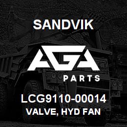 LCG9110-00014 Sandvik VALVE, HYD FAN | AGA Parts