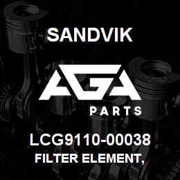 LCG9110-00038 Sandvik FILTER ELEMENT, | AGA Parts