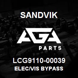 LCG9110-00039 Sandvik ELEC/VIS BYPASS | AGA Parts