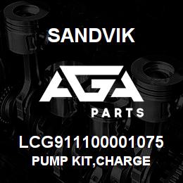 LCG911100001075 Sandvik PUMP KIT,CHARGE | AGA Parts