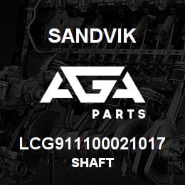 LCG911100021017 Sandvik SHAFT | AGA Parts