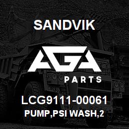 LCG9111-00061 Sandvik PUMP,PSI WASH,2 | AGA Parts