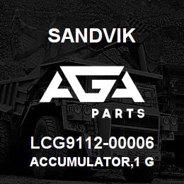 LCG9112-00006 Sandvik ACCUMULATOR,1 G | AGA Parts