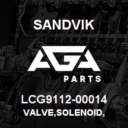 LCG9112-00014 Sandvik VALVE,SOLENOID, | AGA Parts