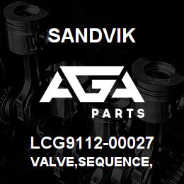 LCG9112-00027 Sandvik VALVE,SEQUENCE, | AGA Parts