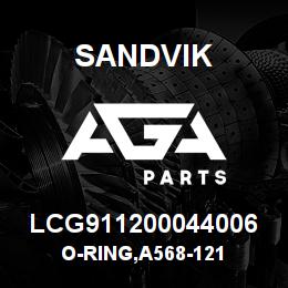 LCG911200044006 Sandvik O-RING,A568-121 | AGA Parts