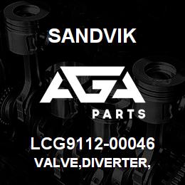LCG9112-00046 Sandvik VALVE,DIVERTER, | AGA Parts