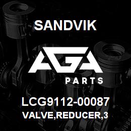 LCG9112-00087 Sandvik VALVE,REDUCER,3 | AGA Parts