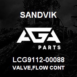 LCG9112-00088 Sandvik VALVE,FLOW CONT | AGA Parts