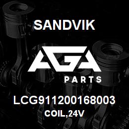 LCG911200168003 Sandvik COIL,24V | AGA Parts