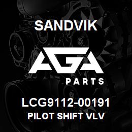 LCG9112-00191 Sandvik PILOT SHIFT VLV | AGA Parts