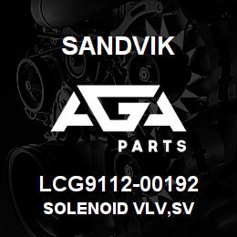 LCG9112-00192 Sandvik SOLENOID VLV,SV | AGA Parts