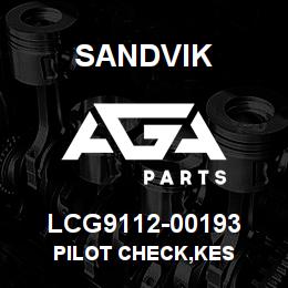 LCG9112-00193 Sandvik PILOT CHECK,KES | AGA Parts