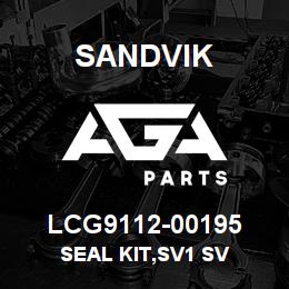 LCG9112-00195 Sandvik SEAL KIT,SV1 SV | AGA Parts