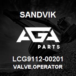 LCG9112-00201 Sandvik VALVE,OPERATOR | AGA Parts