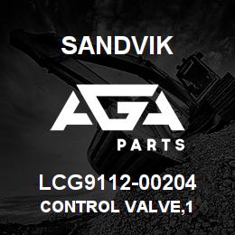 LCG9112-00204 Sandvik CONTROL VALVE,1 | AGA Parts
