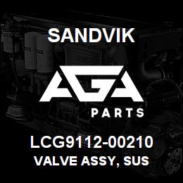 LCG9112-00210 Sandvik VALVE ASSY, SUS | AGA Parts