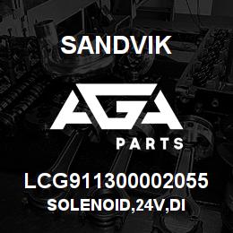 LCG911300002055 Sandvik SOLENOID,24V,DI | AGA Parts