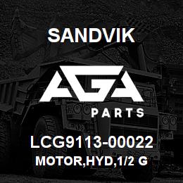LCG9113-00022 Sandvik MOTOR,HYD,1/2 G | AGA Parts