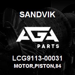LCG9113-00031 Sandvik MOTOR,PISTON,84 | AGA Parts