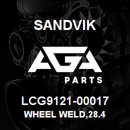LCG9121-00017 Sandvik WHEEL WELD,28.4 | AGA Parts