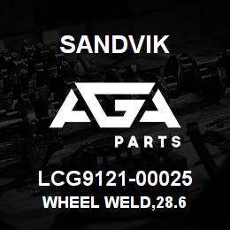 LCG9121-00025 Sandvik WHEEL WELD,28.6 | AGA Parts