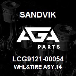 LCG9121-00054 Sandvik WHL&TIRE ASY,14 | AGA Parts