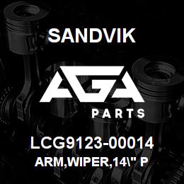 LCG9123-00014 Sandvik ARM,WIPER,14" P | AGA Parts