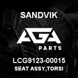 LCG9123-00015 Sandvik SEAT ASSY,TORSI | AGA Parts