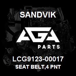 LCG9123-00017 Sandvik SEAT BELT,4 PNT | AGA Parts