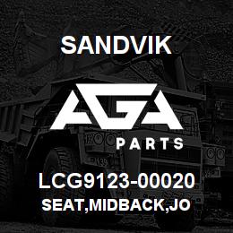 LCG9123-00020 Sandvik SEAT,MIDBACK,JO | AGA Parts
