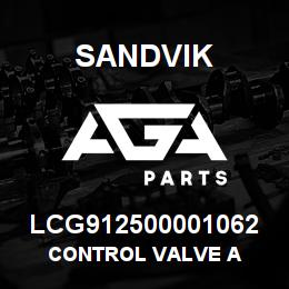 LCG912500001062 Sandvik CONTROL VALVE A | AGA Parts