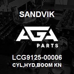 LCG9125-00006 Sandvik CYL,HYD,BOOM KN | AGA Parts