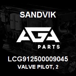 LCG912500009045 Sandvik VALVE PILOT, 2 | AGA Parts
