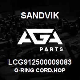 LCG912500009083 Sandvik O-RING CORD,HOP | AGA Parts
