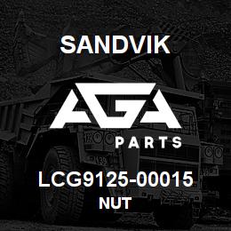 LCG9125-00015 Sandvik NUT | AGA Parts