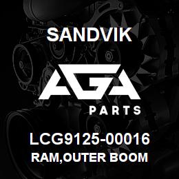 LCG9125-00016 Sandvik RAM,OUTER BOOM | AGA Parts