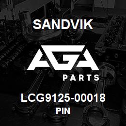 LCG9125-00018 Sandvik PIN | AGA Parts